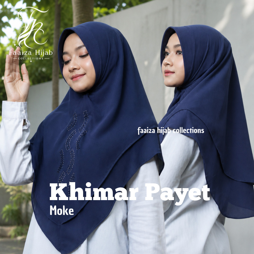 khimar payet moke/MK Jilbab Instan Ceruty hijab Instan Khimar
