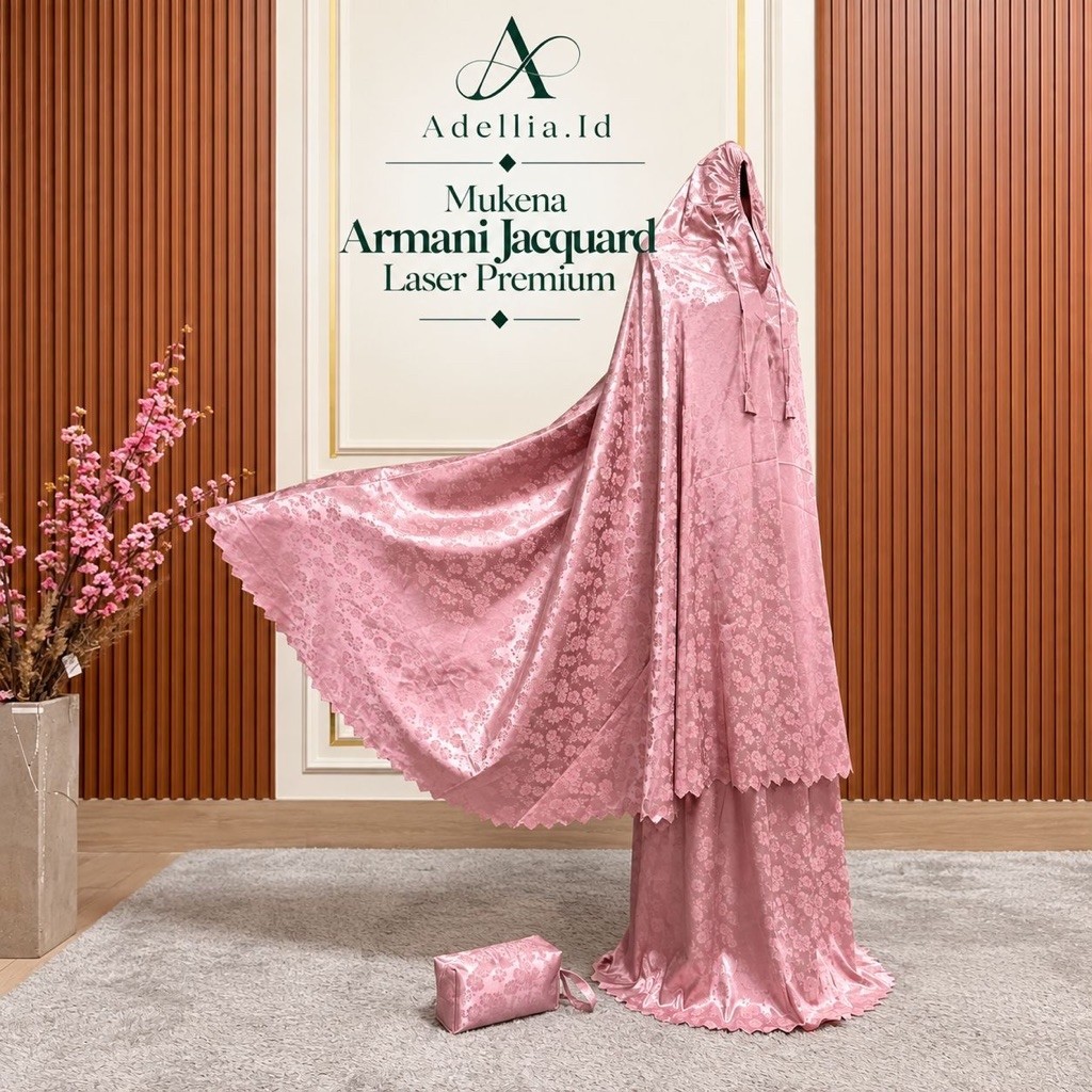 Mukena Armani Jacquard Laser Premium