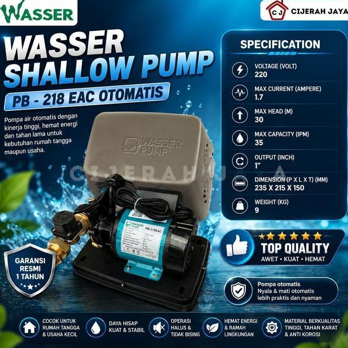 Pompa Dorong Booster Pump Wasser Pb 218 Ea Pb-218Ea Pb218Ea / Pompa Pendorong Toren Serumah Wasser