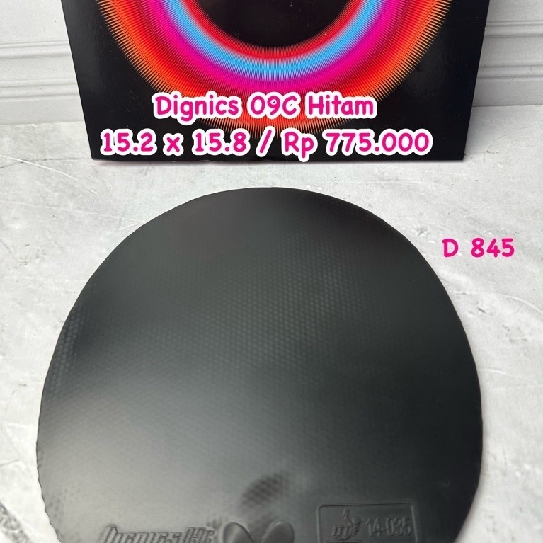 Second Karet bet bat tenis meja butterfly Dignics 09C Hitam original market japan