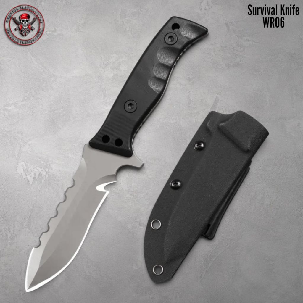 Pisau Survival WR10 Fixed Blade Outdoor Camping EDC Knife Tactical Wr10