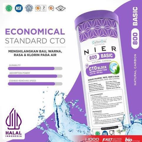 Cto Nier Basic 800 Ungu Carbon Block 10" Iodine 800