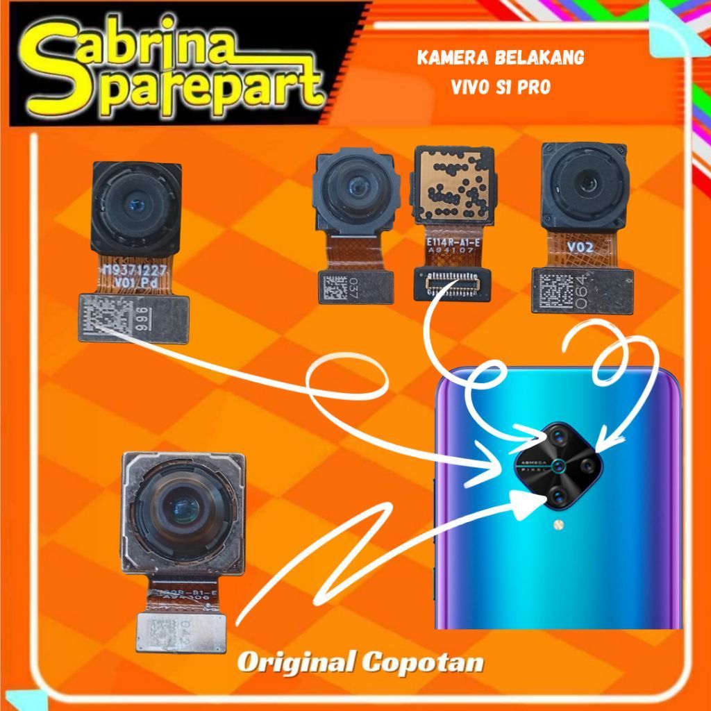 Kamera Belakang Vivo S1 Pro Second Original Copotan
