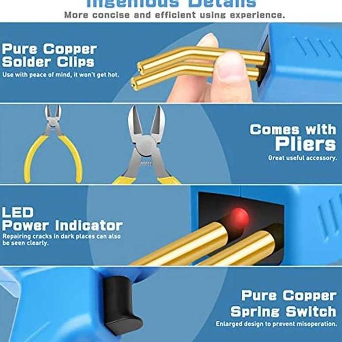 Alat Solder Plastik Bemper Stapler Plastik Las Bemper Mobil Las Plastik Bemper Las Slebor Motor Sold