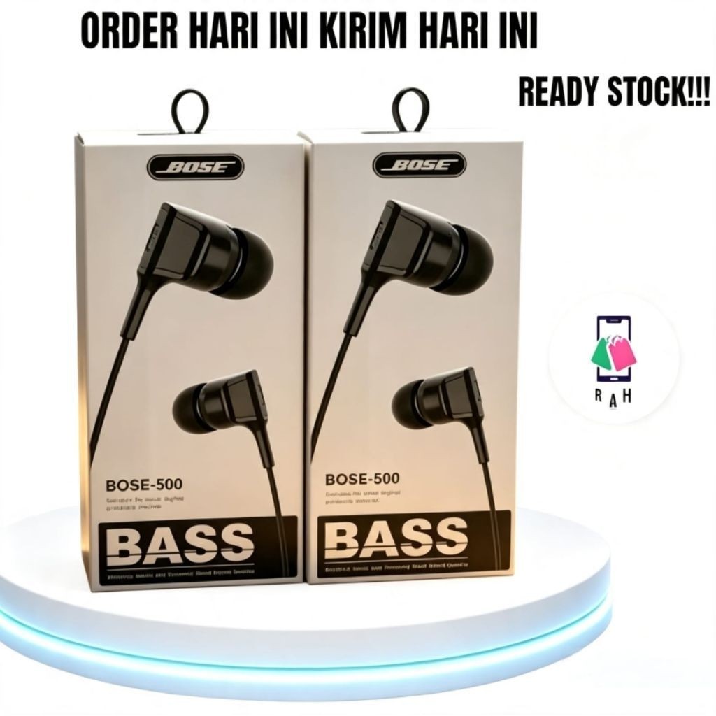 HF Headset Earphone Bose-500 Extrabass Earphone Original