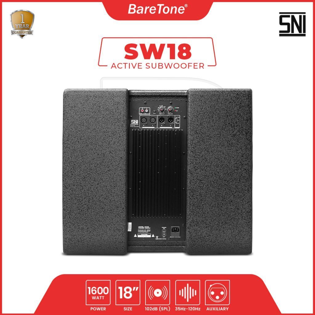 SUBWOOFER AKTIF BARETONE SW 18/ Subwoofer Aktif Baretone Sw 18/ subwoofer aktif sw 18