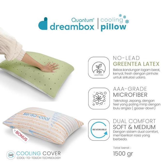 Quantum Dreambox Cooling Pillow / Bantal Dingin / Dual Comfort