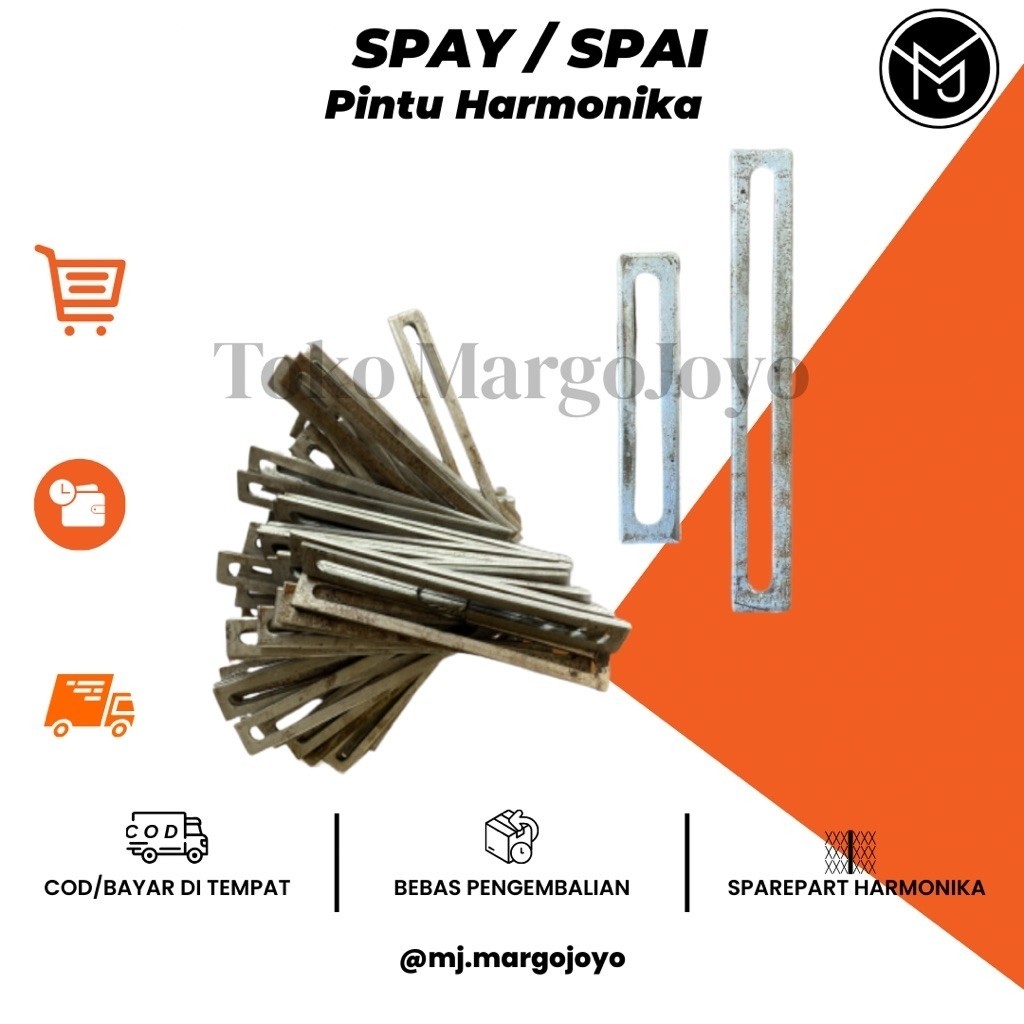 [100 PCS] Spai panjang / spay pendek / sparepart pintu harmonika / folding gate