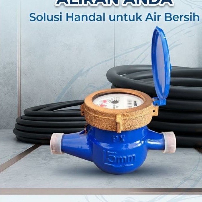 Flow Meter Air 1/2inch Water Meter OPX 1/2" Meteran Air 1/2"