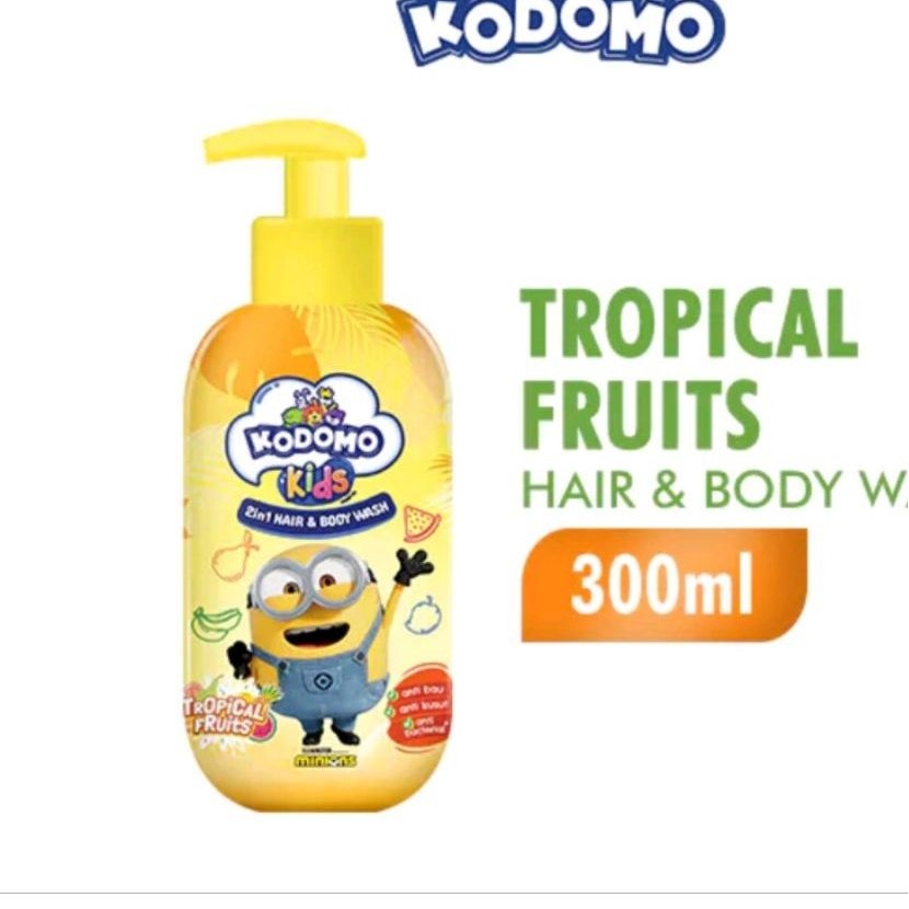 Kodomo Kids 2in1 Sabun Mandi Anak Minion 300ml