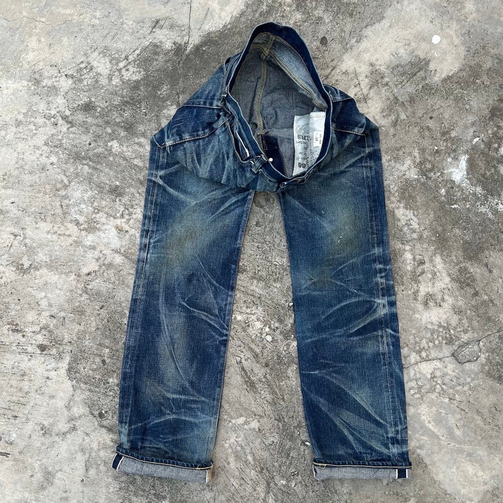 Celana Denim Strivers USA Selvedge Fadding & Bahan Kaku