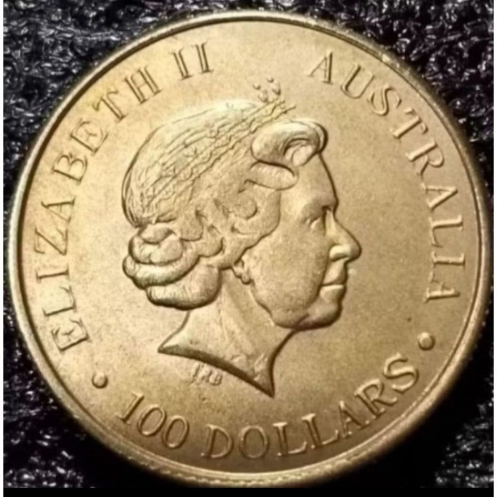 Koin 100 dollar Elizabeth Australia
