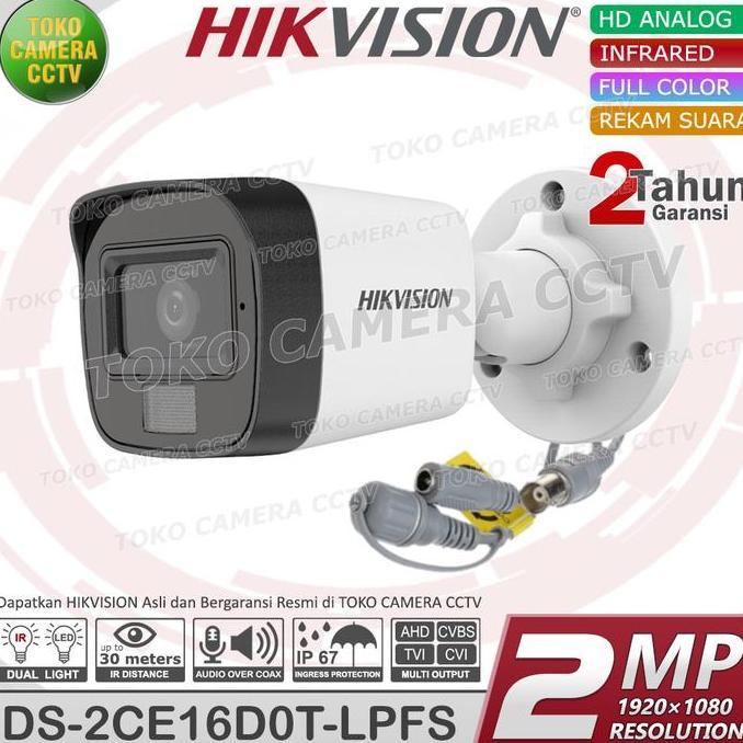 Espio - Kamera Hikvision Outdoor 2Mp Audio Colorvu Cctv Hikvision 2Mp Dual Light