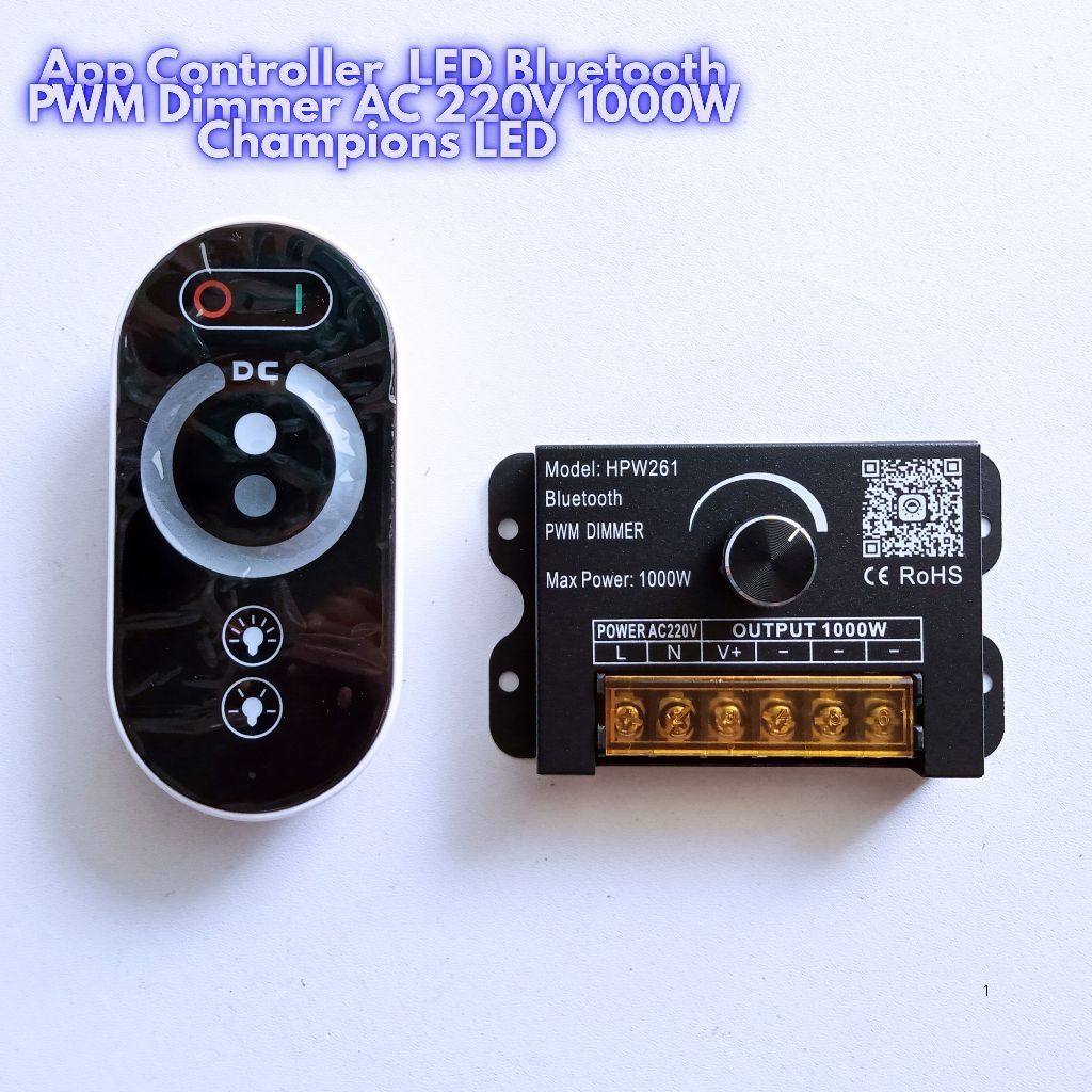 App Controller LED Dimmer PWM Bluetooth AC 220V 1000W Pengontrol Kecerahan Cahaya