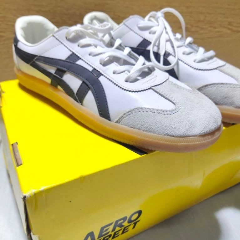 SEPATU ONITSUKA TIGER TOKUTEN WHITE GREY UKURAN 39