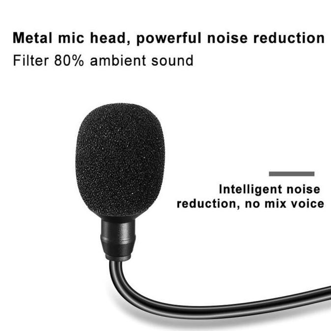 Microphone Mic Clip On Wireless Youtuber Vlog Untuk Smartphone Hp