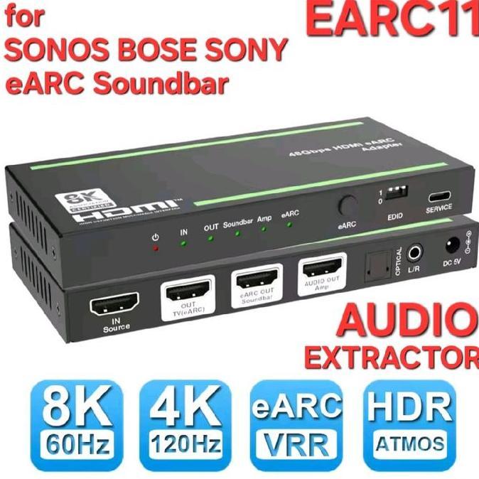 AVPRO AVQ-EARC11 8K HDMI 2.1 EARC / ARC TV ADAPTER FOR SOUNDBAR EARC SPEAKER LIKE SONOS BOSE SONY PR