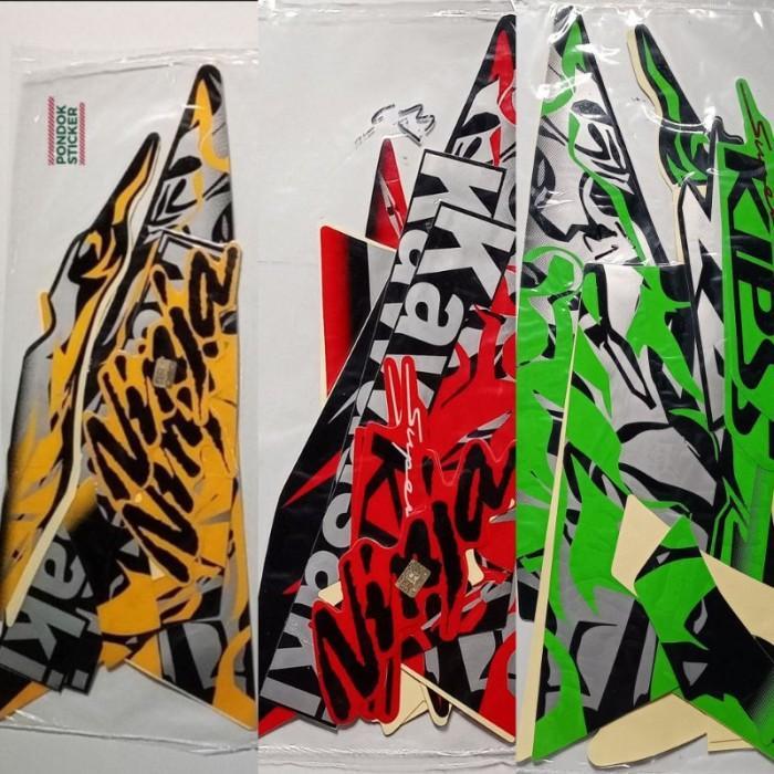 (ORI) Striping Stiker Kawasaki Ninja RR 2013 - Kuning