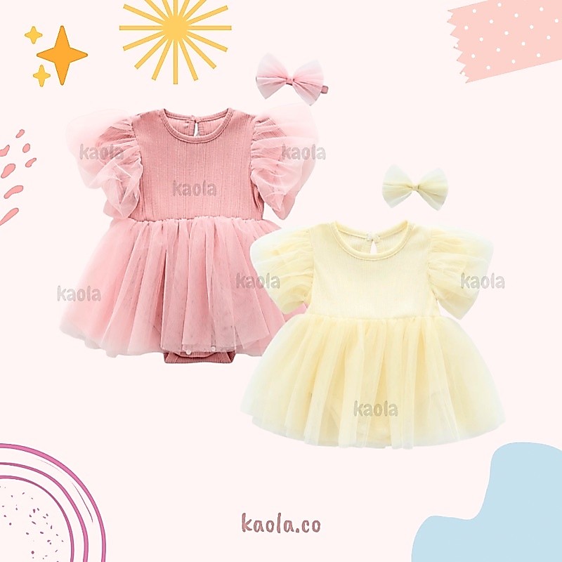 KAOLA - Blooming Dress Tutu Romper | Dress Tutu Bayi | Romper Bayi