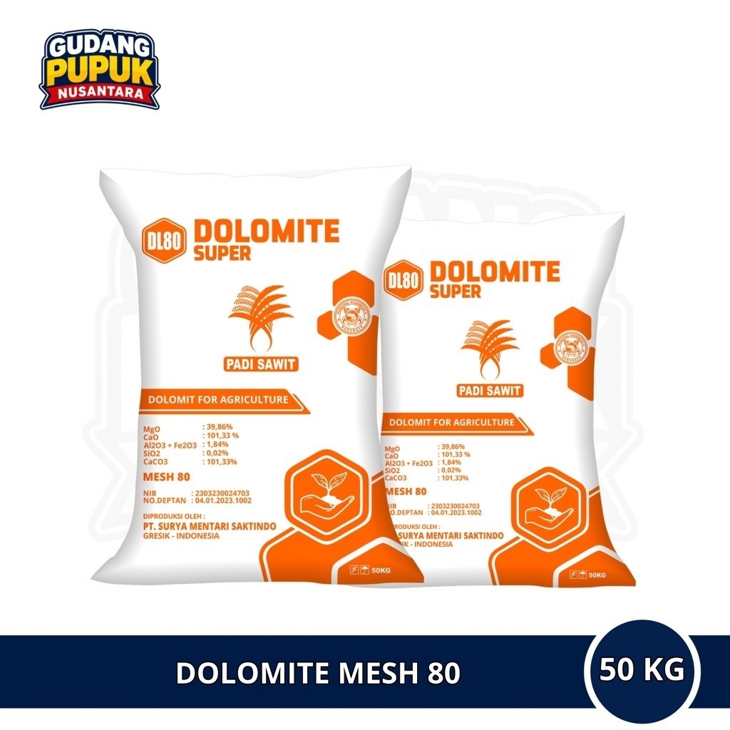 Kapur Pertanian Dolomite Kemasan Karung 50kg