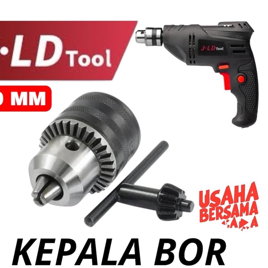 Kepala Bor JLD Bor 10MM Ujung Chuck Mata Bor Mesin Bor Tangan JLD 10-3