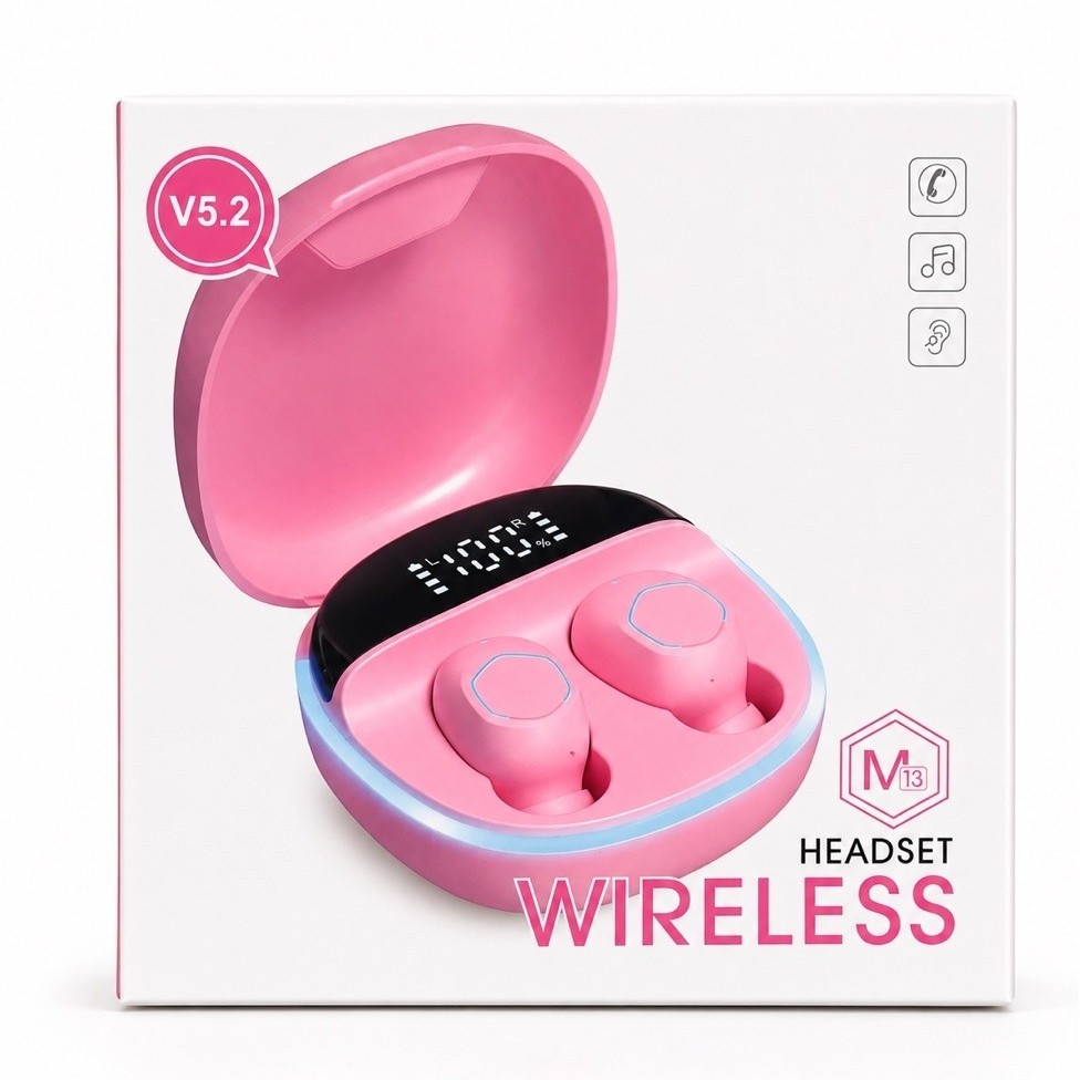 TWS M13 LED INDICATOR HEADSET WIRELESS