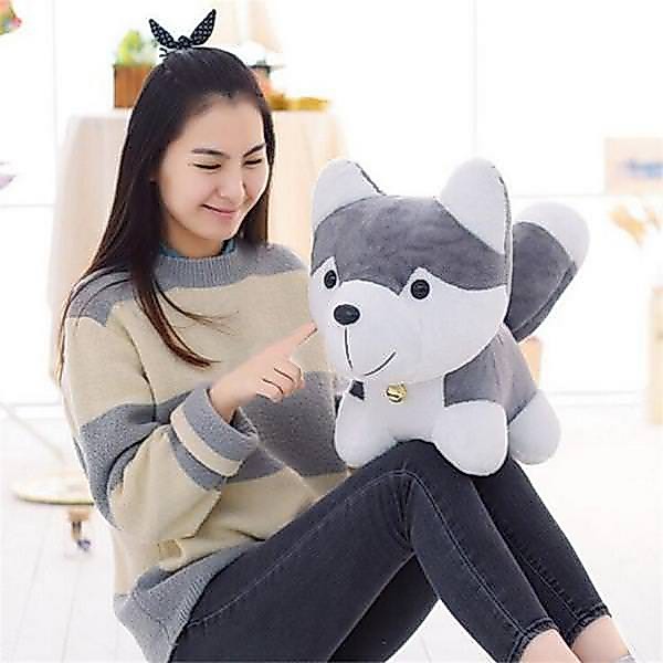 BONEKA HUSKY Guling Husky 90cm DOG COSTUM LAY New Boneka Husky Boneka Anjing Boneka Panda Beruang