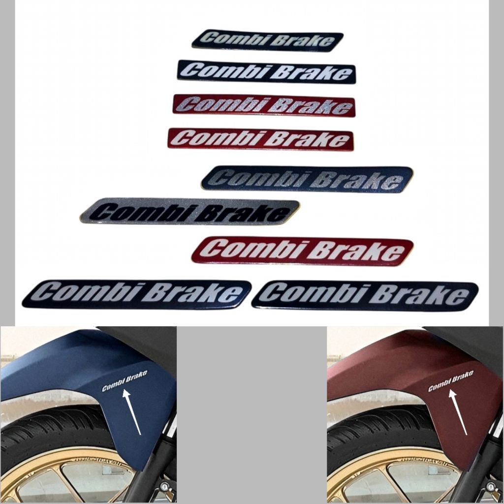 Stiker Combi Brake Spakbor Depan STICKER COMBI BRAKE tahan luntur kualitas pabrikan