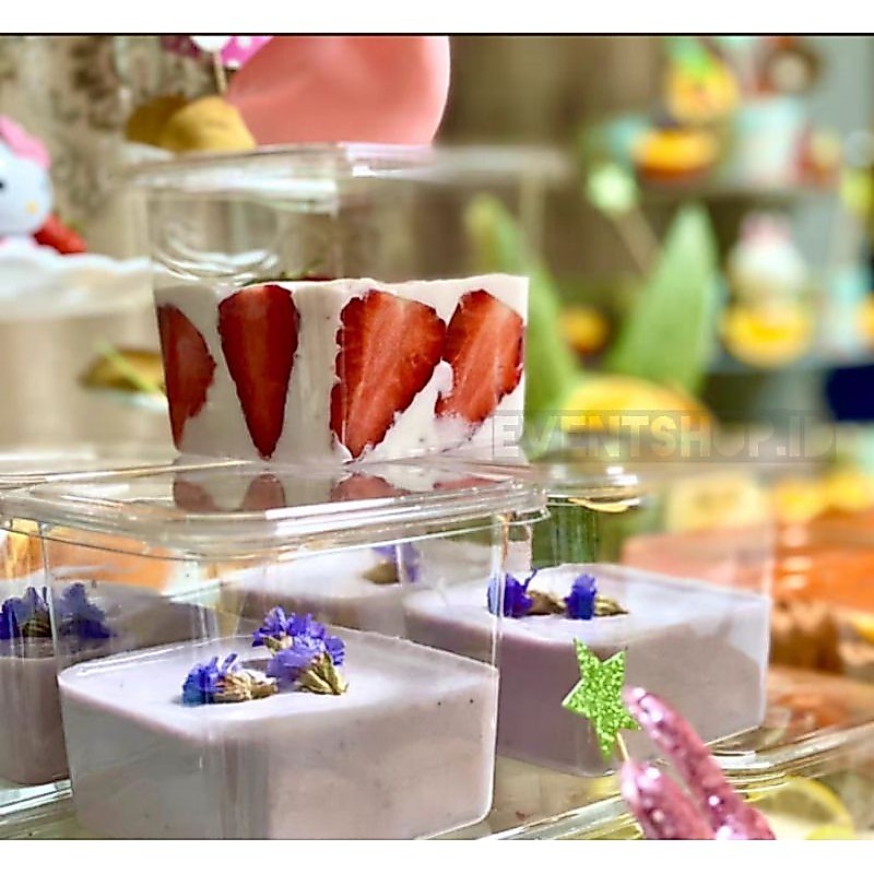 box mika/korean box/box kue/dessert box/pudding/cup puding/cup salad/cup pudding/bowl pudding/jar pu