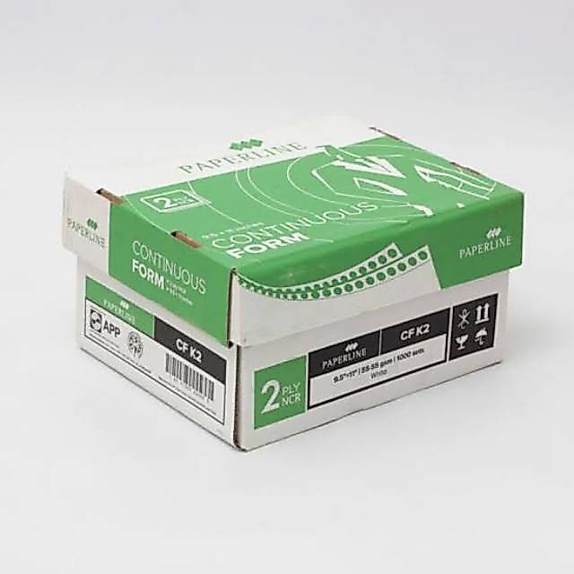 Continuous form paperline K 2 putih (2 ply putih)