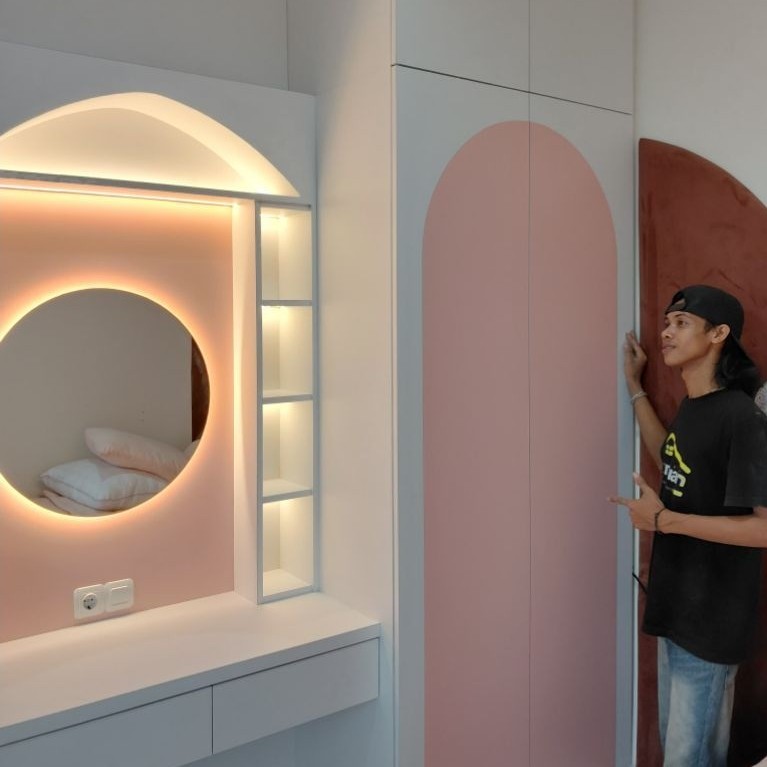 Custom Lemari Pakaian HPL t 9mm, Wardrobe, Walk-in closet HPL | Murah, Berkualitas, Bergaransi