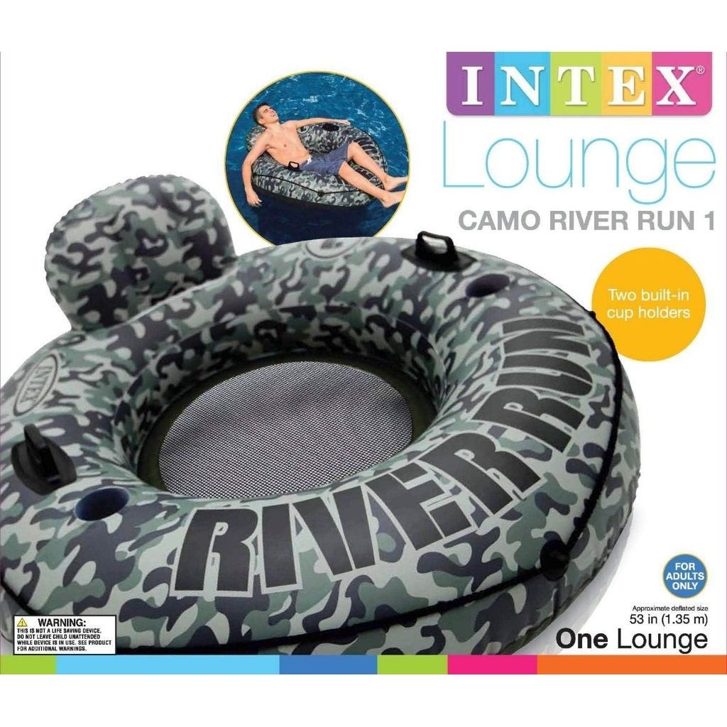Ban Renang Dewasa Intex Original Preloved Ban Renang Bulat Camo River
