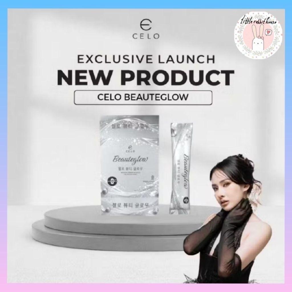 READY STOCK Celo Beauteglow Colagen Strawberry Collagen Drink Celo Beaute