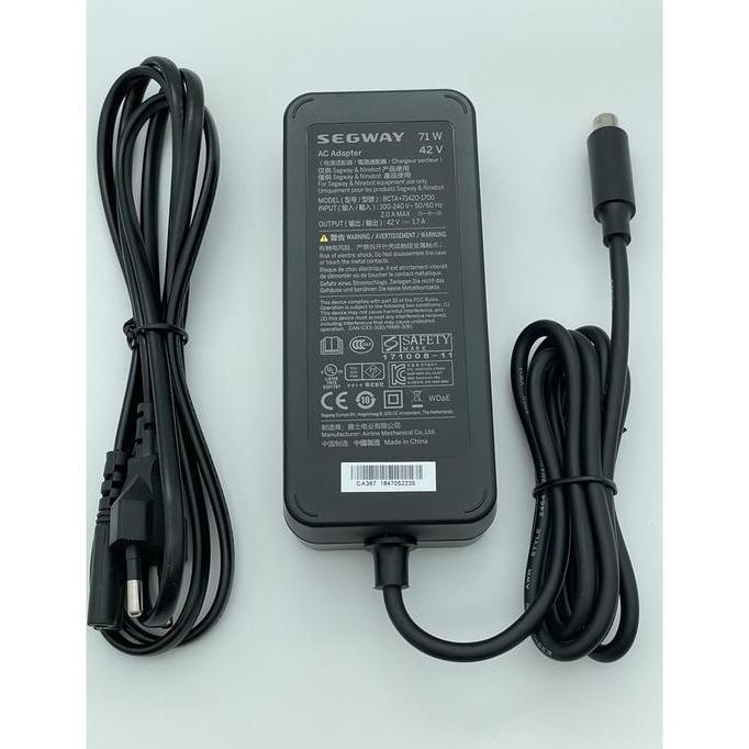 Segway Ninebbot Charger 42V 1.7A Original  Xm Grab Wheels Scooter  Scooter  Listrik Lipat  Part
