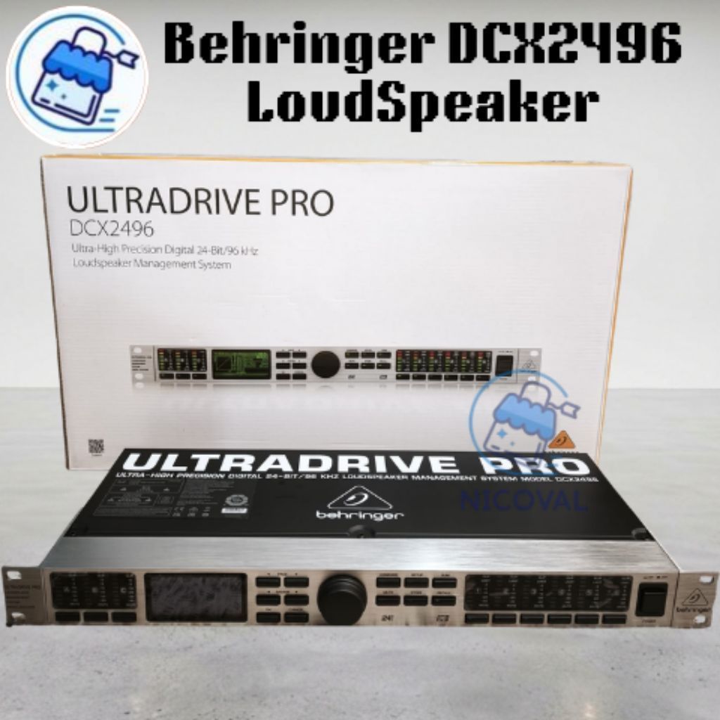 Behringer DCX2496 LoudSpeaker Management System DLMS 3 Input 6 Output Original DCX 2496