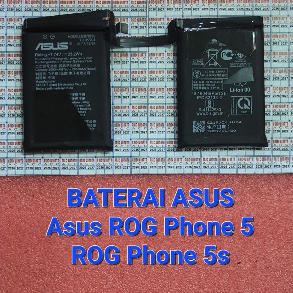 Baterai Asus ROG Phone 5 ROG Phone 5s ROG Phone 5s pro ROG Phone 5 Pro ROG Phone 5 ultimate C21P2001