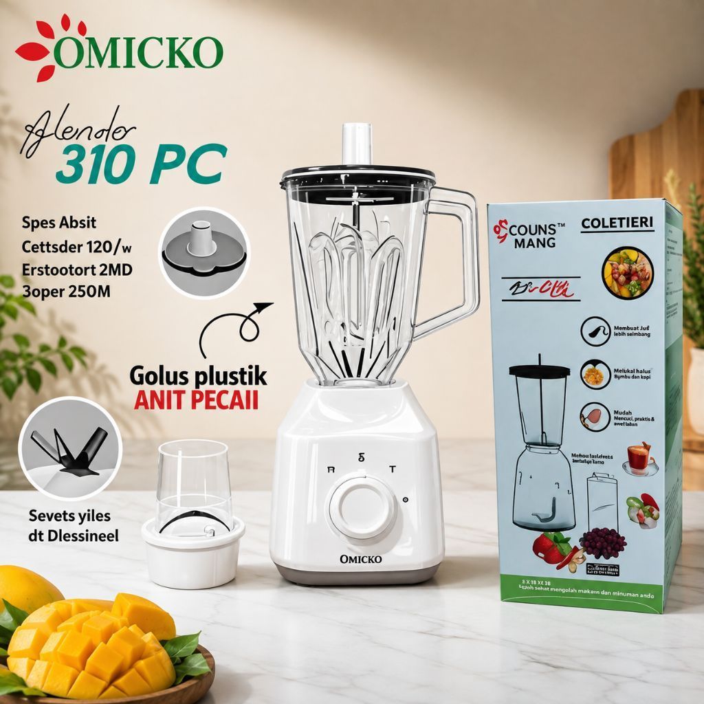BLENDER OMICKO BL 310PC PLASTIK BL310PC