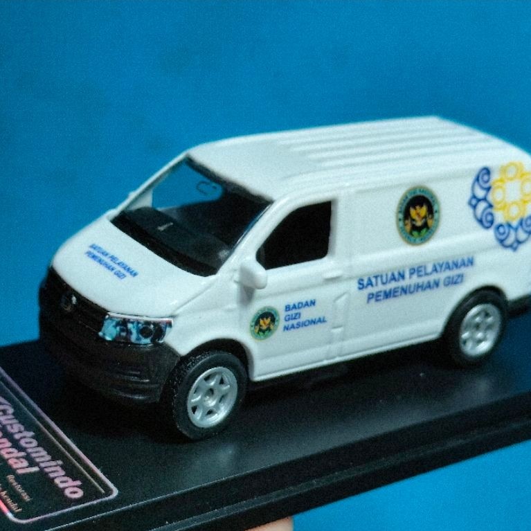 diecast miniatur mobil MBG Mirip Grandmax Blindvan SPPG BGN