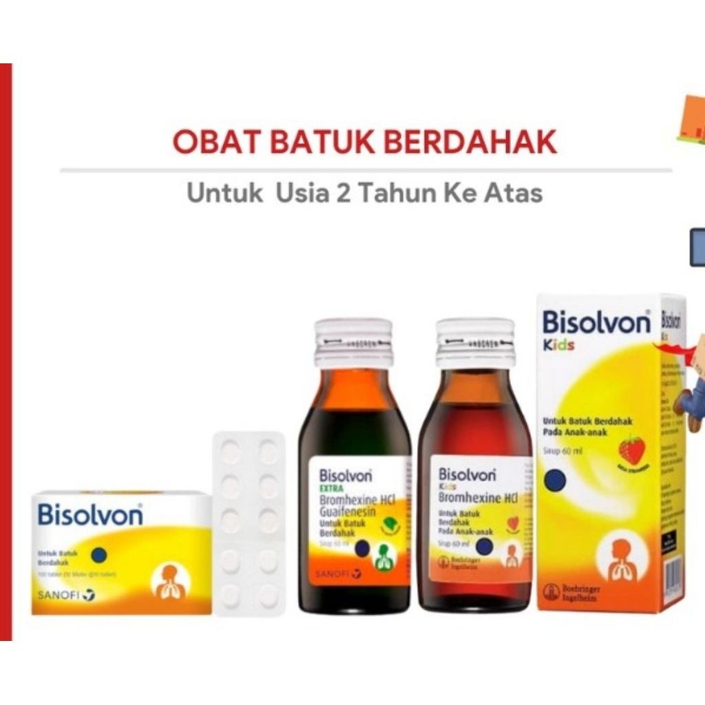 BISOLVON / BISOLVON BATUK BERDAHAK / BISOLVON SYRUP / BISOLVON TABLET