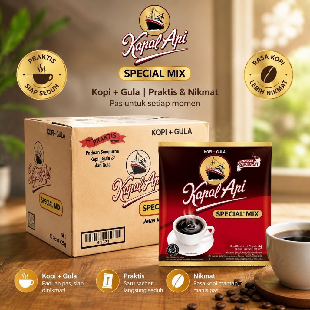 Kopi Kapal Api Special Mix 1 Dus