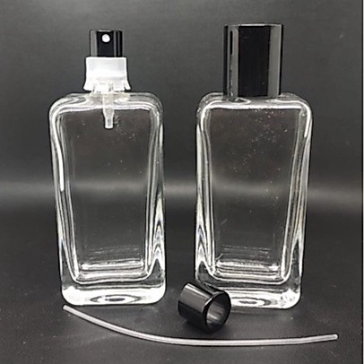 Botol parfum V32640 50ml easypump+Ring+Tutup Nonfull Hitam Mini Lusinan