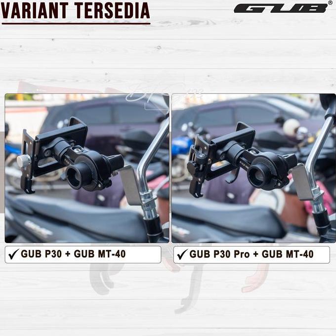 Paket GUB P30 / GUB P30 PRO Holder Handphone + Bracket Spion GUB MT-40