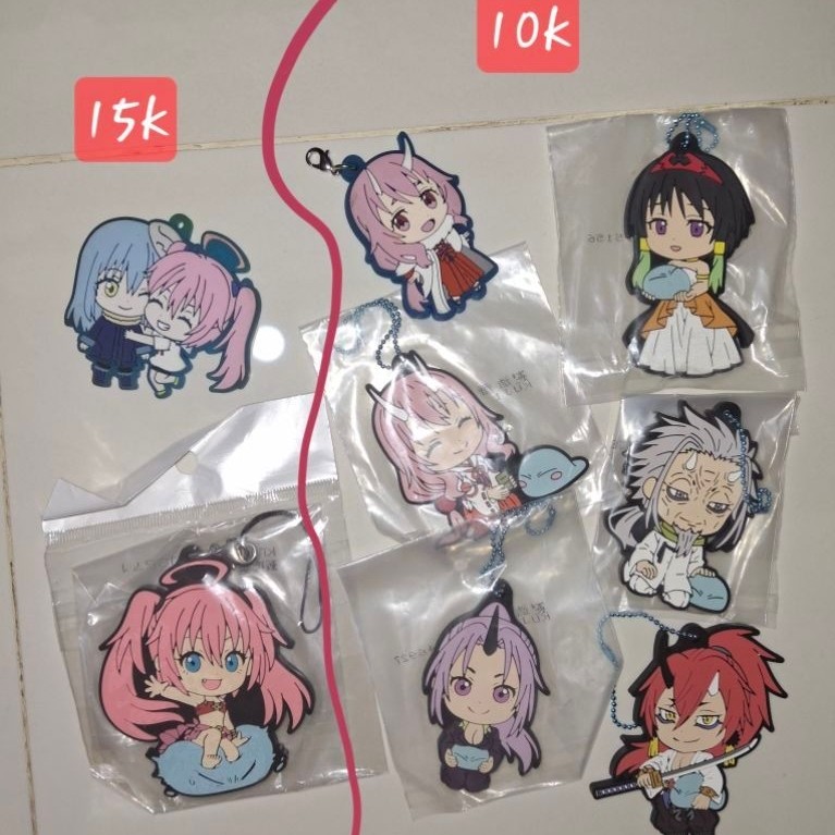 printilan merch tensura rimuru shion milim akrilik rubber ganci pin standee