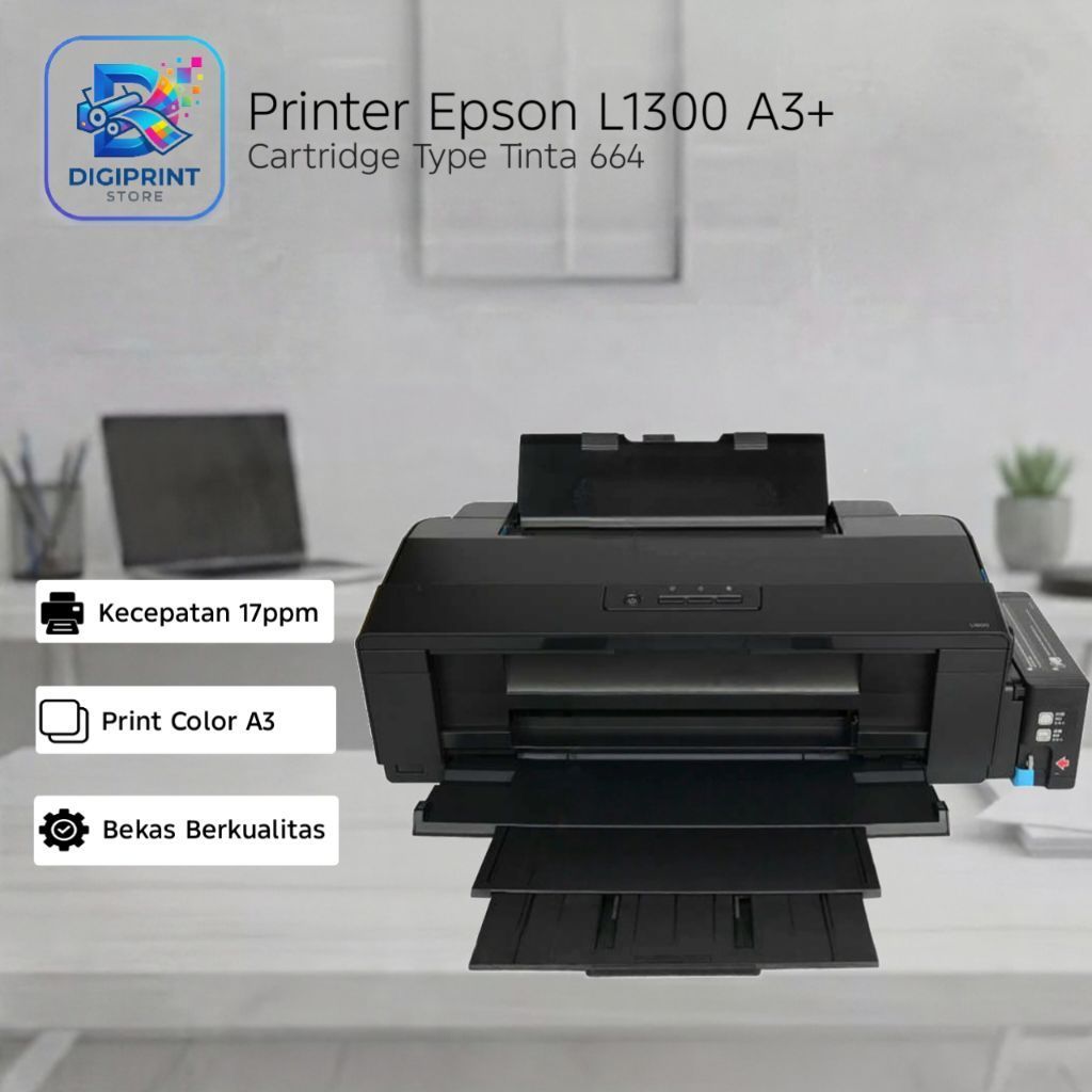 Printer Epson L1300 A3+ Like New | Pake Head Baru Original Bergaransi
