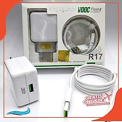 CHARGER travel oppo r17 super vooc original bawaan pabrik oppo