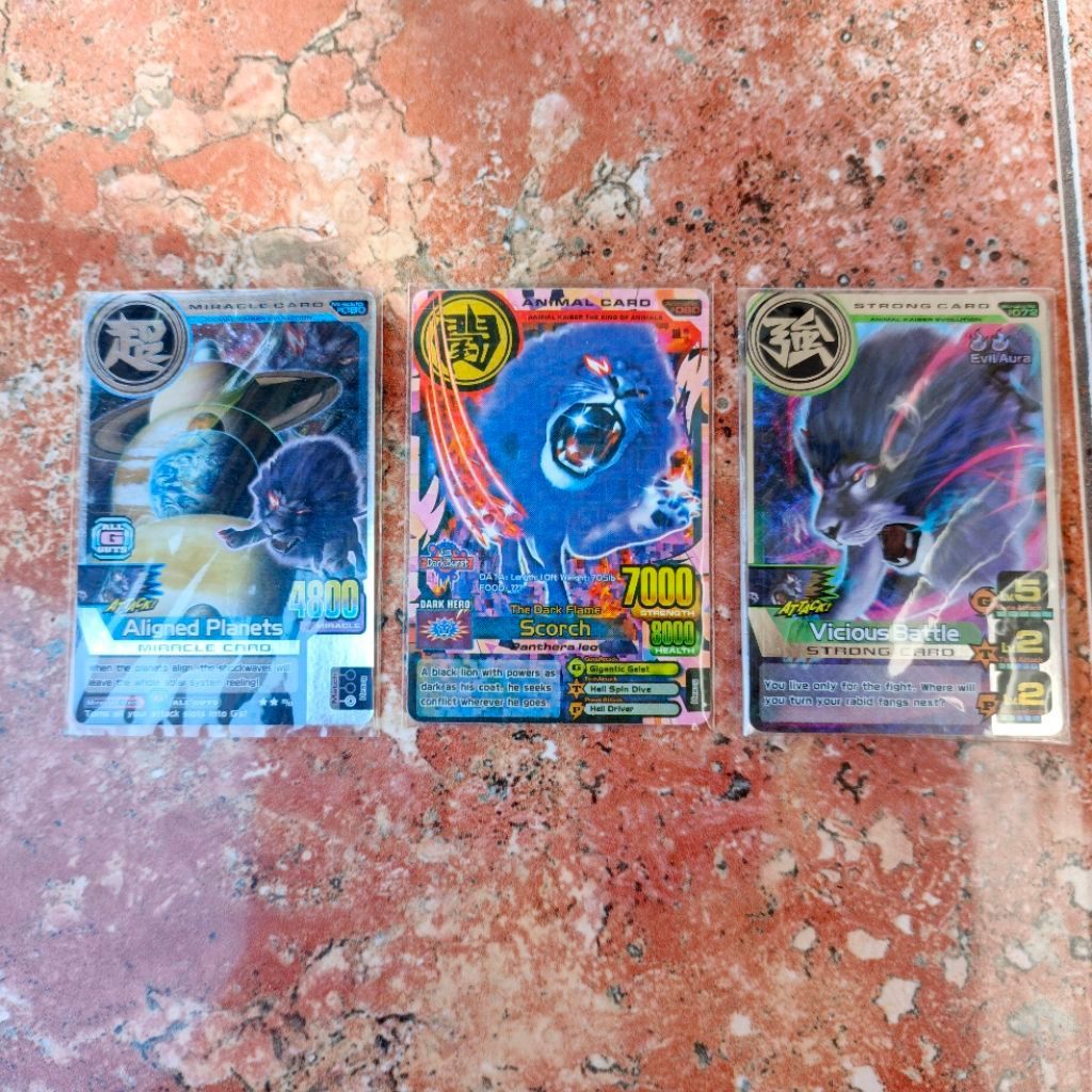 Animal Kaiser Scorch Ver 5 Original & KW (+Miracle Alignet Planets Evo 1 & Strong Card Vicious Battl