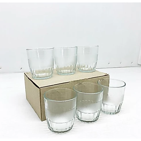 Gelas Kaca Isi3 HS-6 HS6 Kedaung / Gelas Teh / Gelas Jamu/ Gelas Kopi - Kedaung