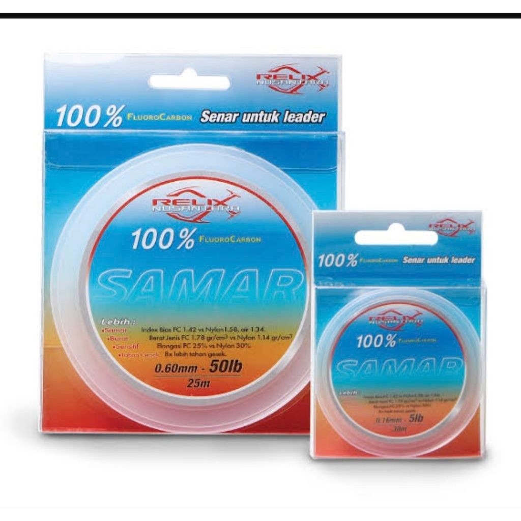 Senar Leader Pancing Relix Nusantara Samar Fluorocarbon Kuat