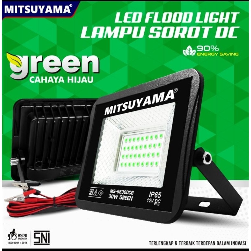 Lampu Sorot DC/TENAGA AKI LED Flood CAHAYA HIJAU TERANG/LAMPU SOROT DC HIJAU