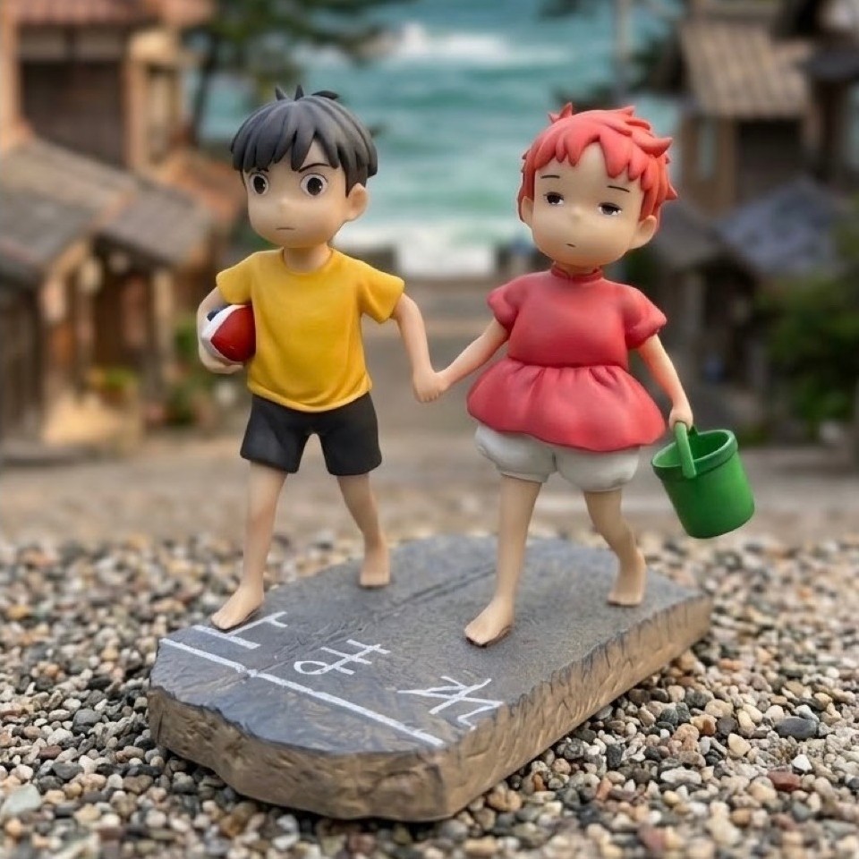 Ponyo on the cliff Figure Ghibli